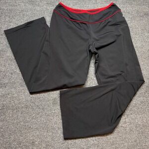 Adidas ATS Thermo System Womens Large Black Red Flare Yoga Pants